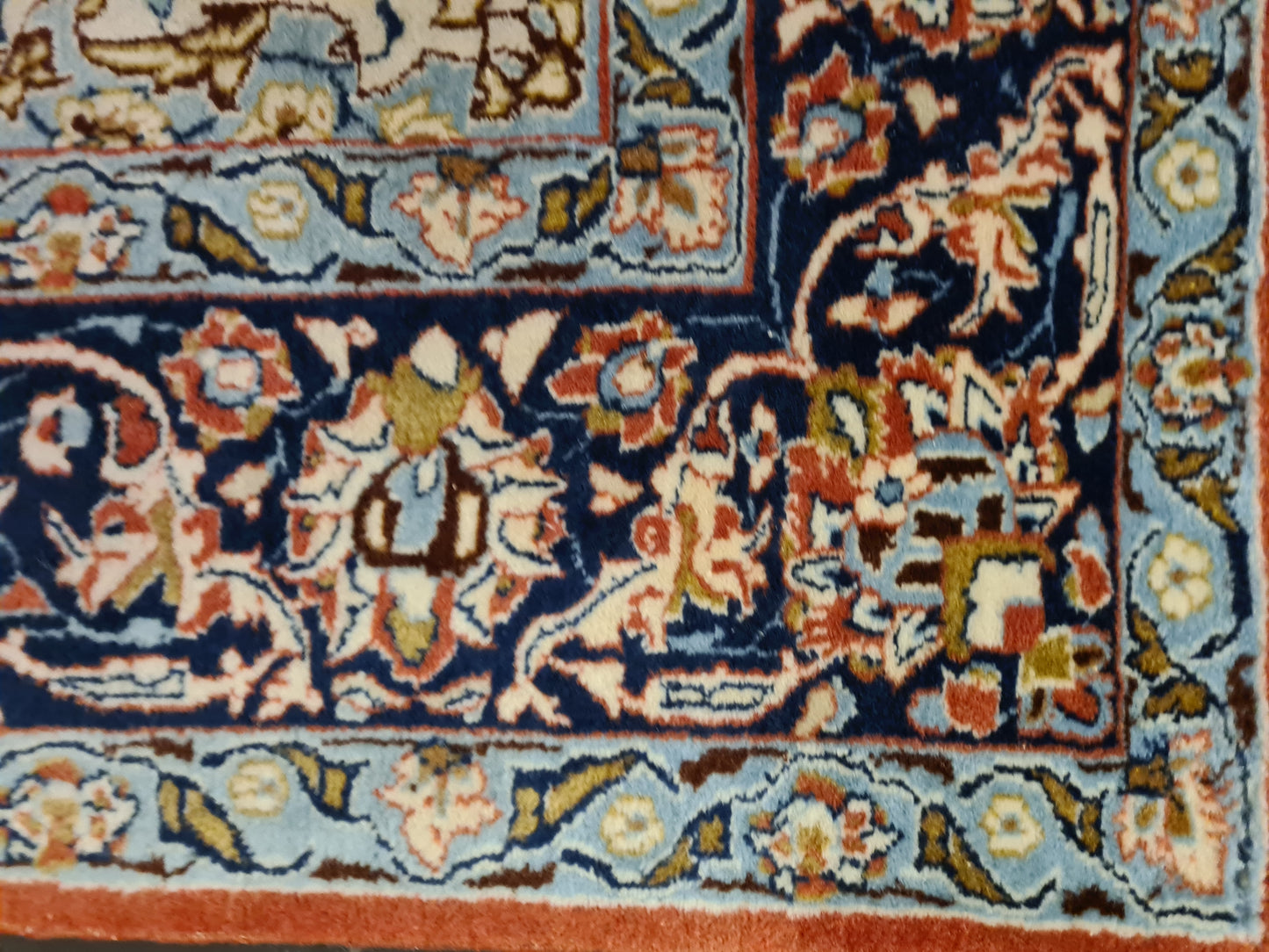 Perserteppich Orientteppich Handgeknüpfter Teppich Isfahan fein 212x155cm