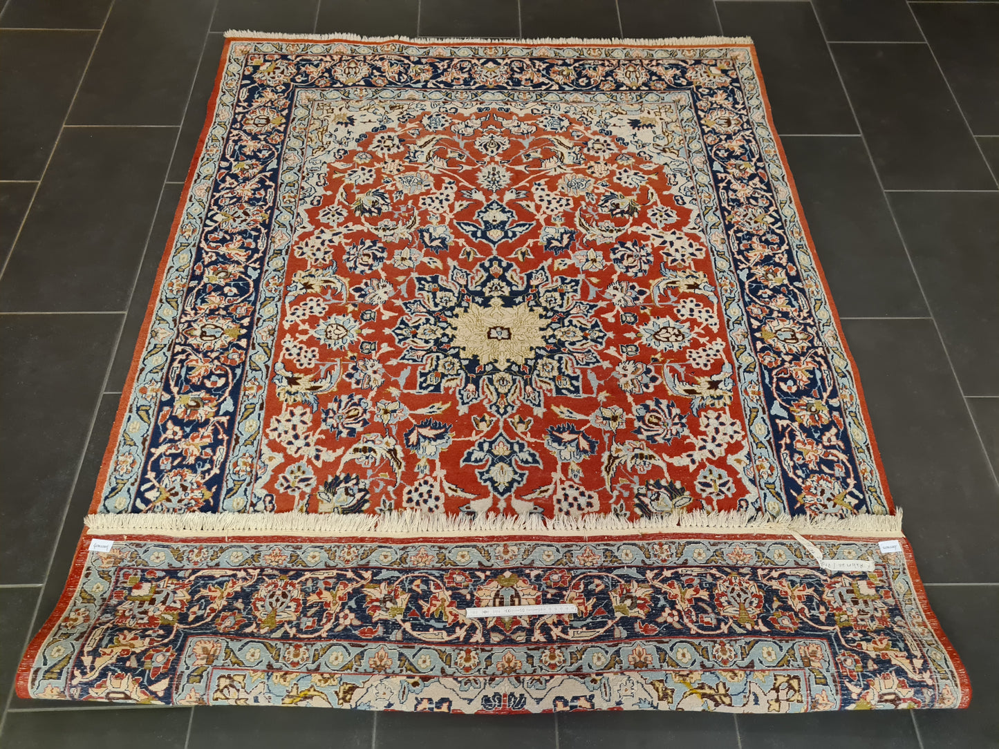 Perserteppich Orientteppich Handgeknüpfter Teppich Isfahan fein 212x155cm