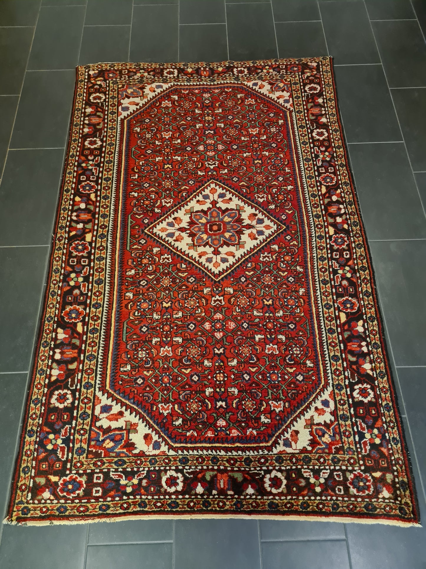 Perserteppich Orientteppich Handgeknüpfter Teppich Malaya antik 239x147cm