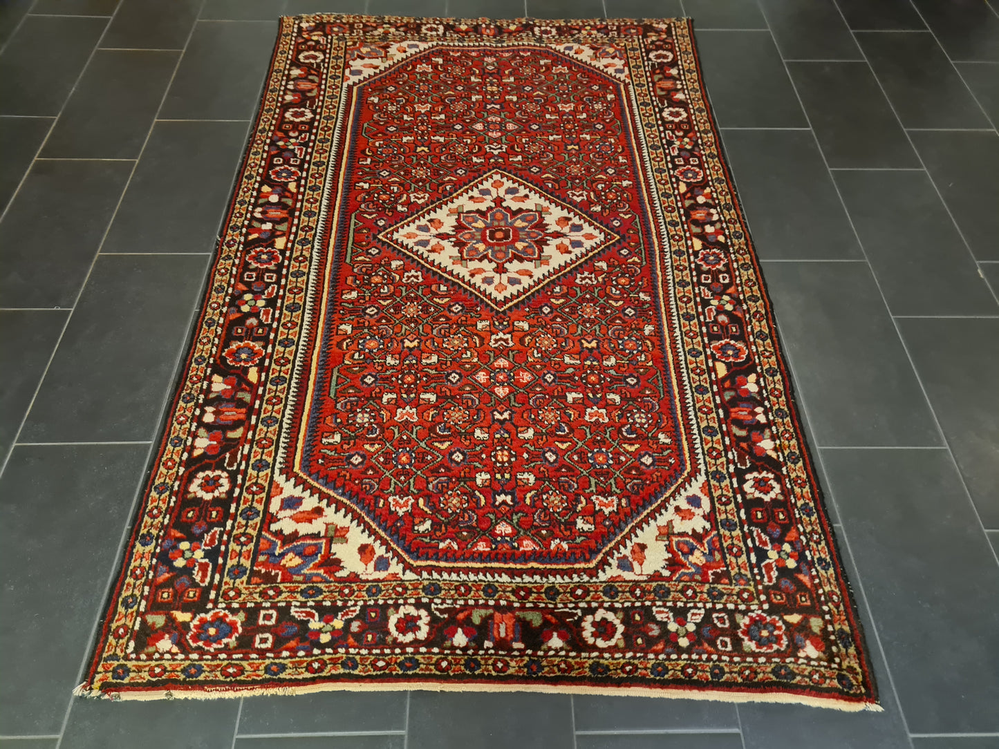 Perserteppich Orientteppich Handgeknüpfter Teppich Malaya antik 239x147cm