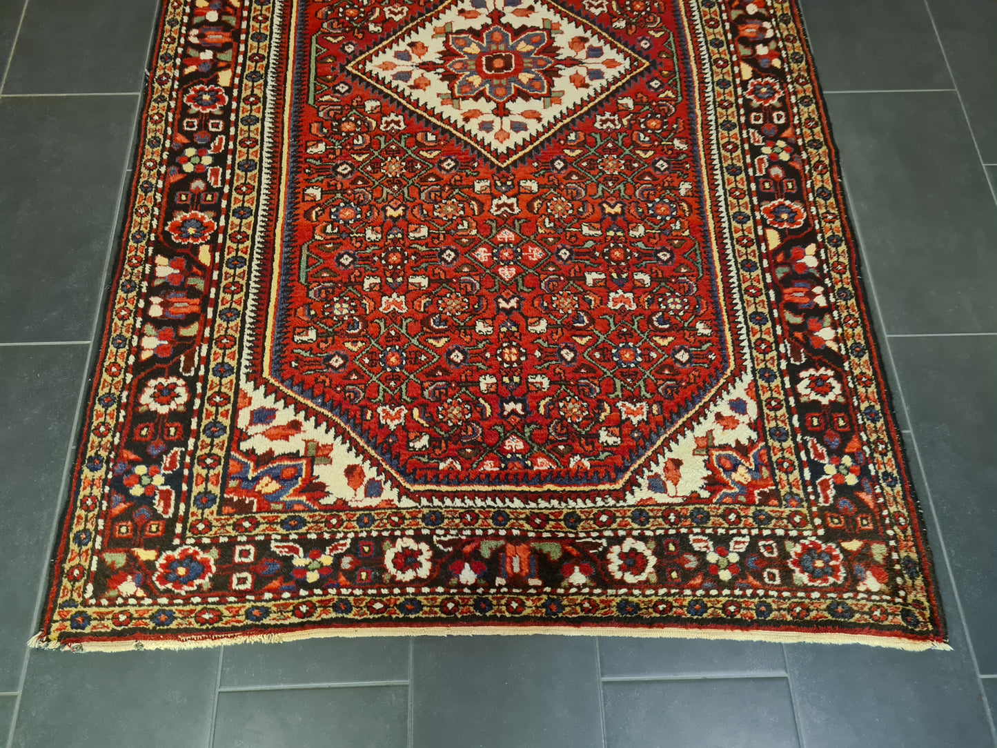 Perserteppich Orientteppich Handgeknüpfter Teppich Malaya antik 239x147cm