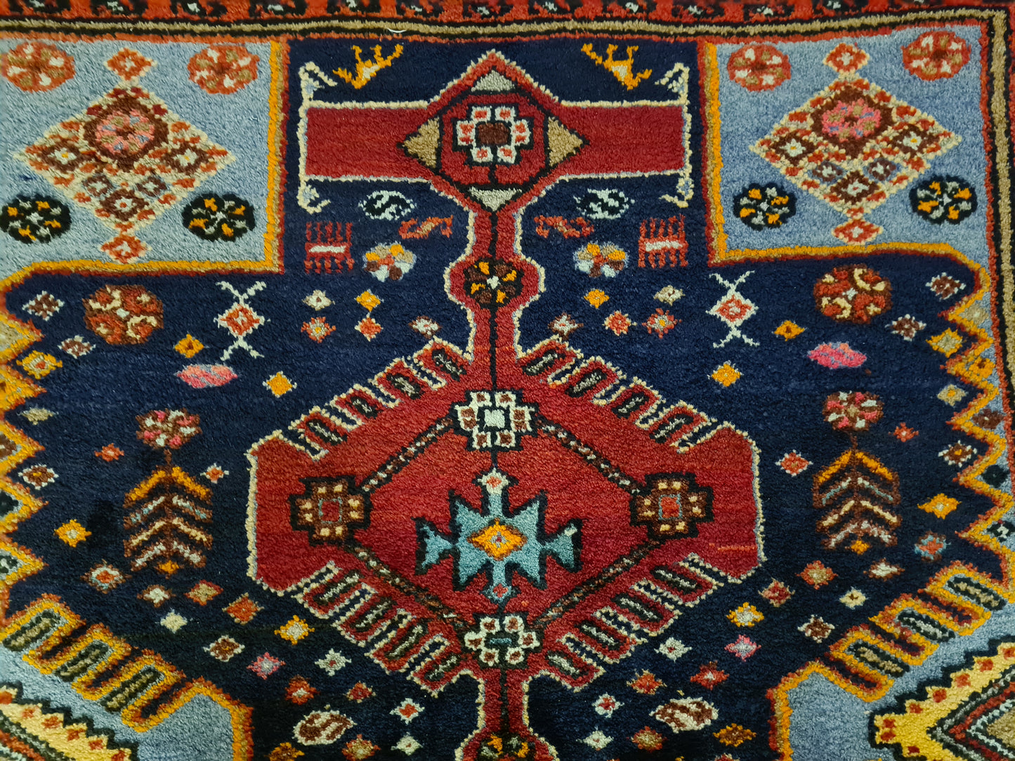 Perserteppich Orientteppich Handgeknüpfter Teppich Hamedan antik 218x130cm