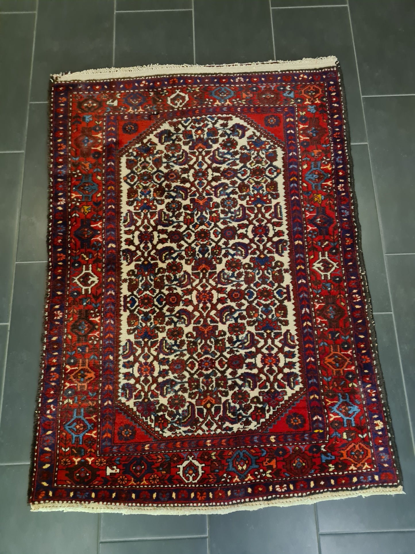 Perserteppich Orientteppich Handgeknüpfter Teppich Malaya antik 147x103cm