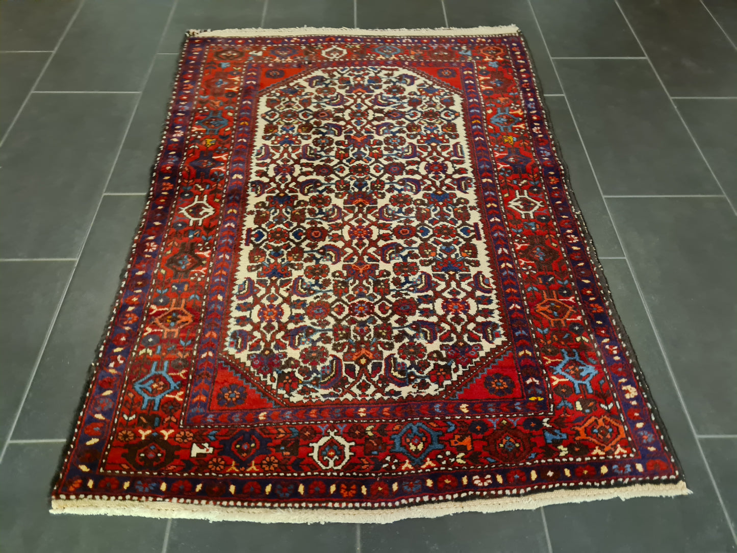 Perserteppich Orientteppich Handgeknüpfter Teppich Malaya antik 147x103cm