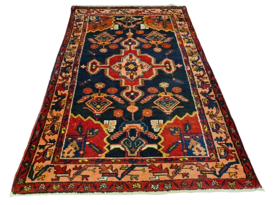 Perserteppich Orientteppich Handgeknüpfter Teppich Malaya antik 205x130cm