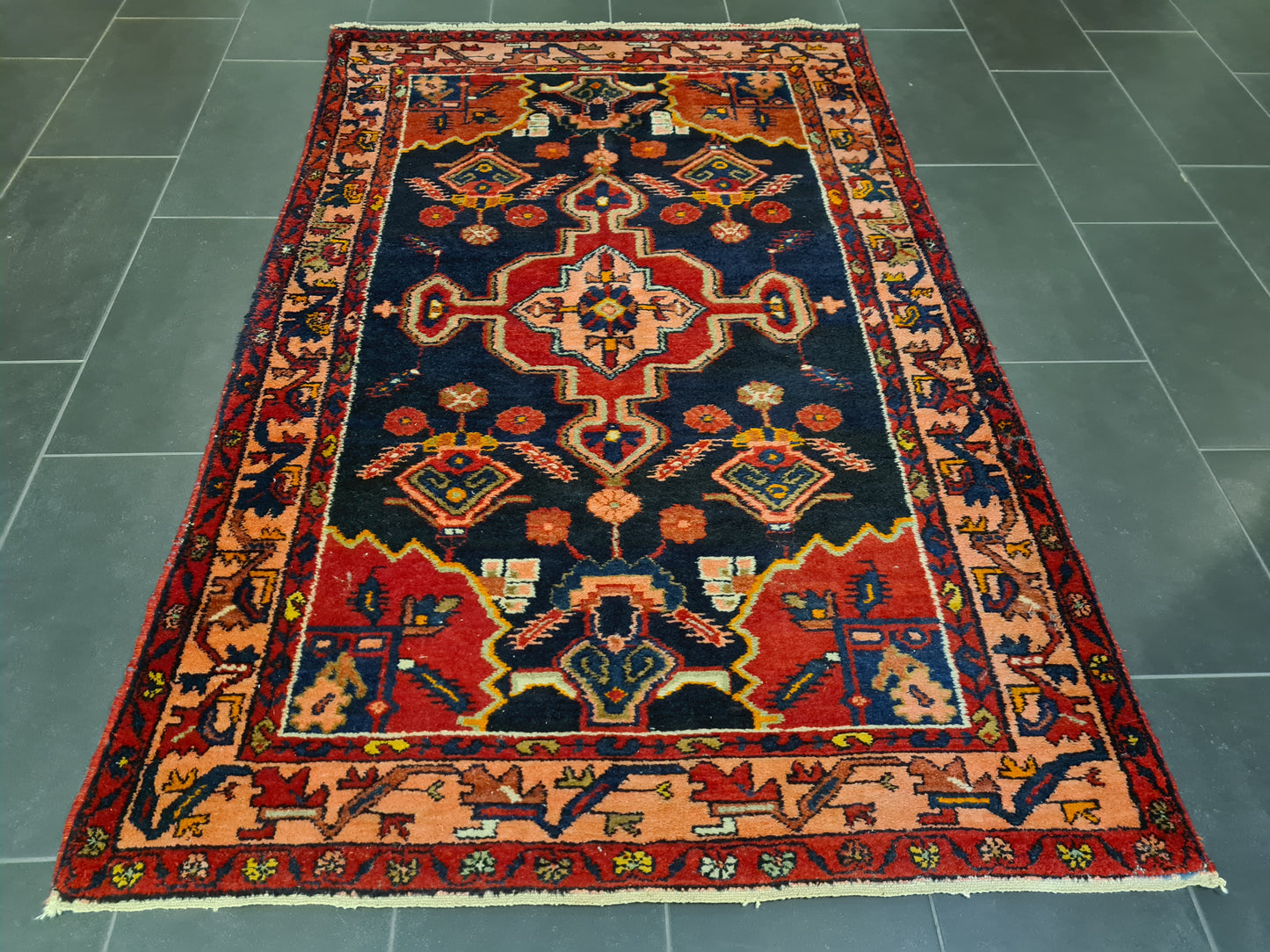 Perserteppich Orientteppich Handgeknüpfter Teppich Malaya antik 205x130cm