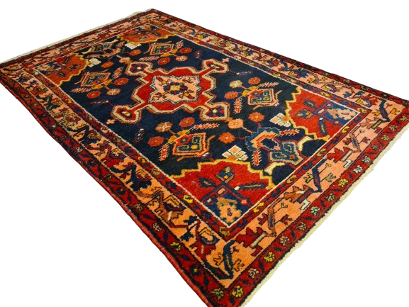 Perserteppich Orientteppich Handgeknüpfter Teppich Malaya antik 205x130cm