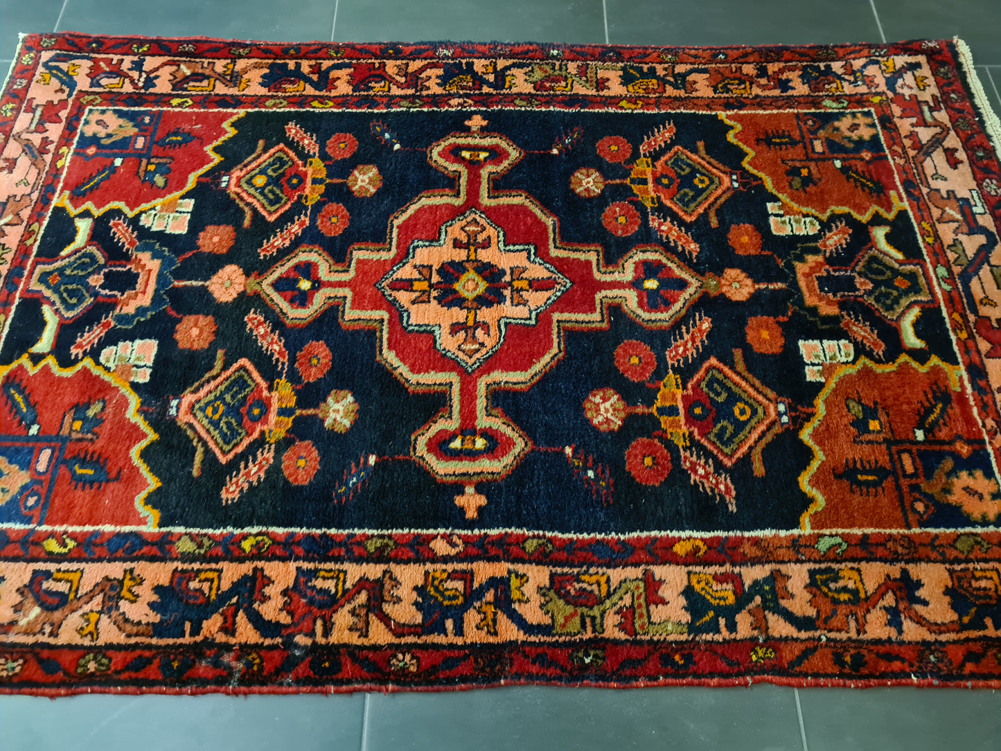 Perserteppich Orientteppich Handgeknüpfter Teppich Malaya antik 205x130cm