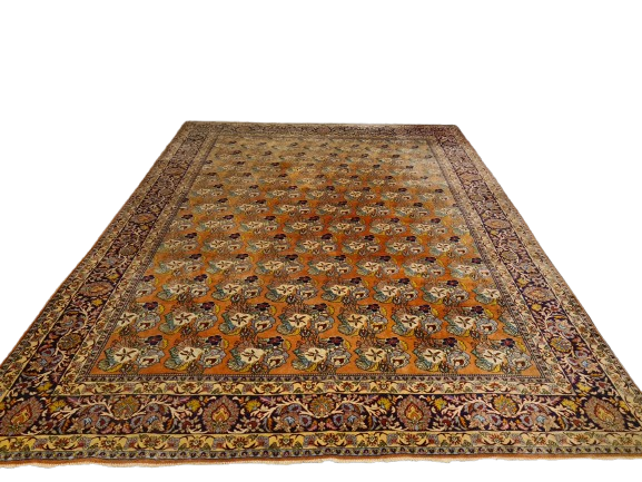 Perserteppich Orientteppich Handgeknüpfter Teppich Bidjar Meisterwerk 345x255cm