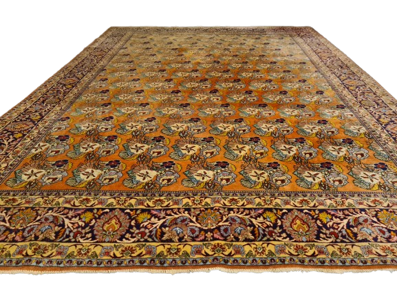 Perserteppich Orientteppich Handgeknüpfter Teppich Bidjar Meisterwerk 345x255cm