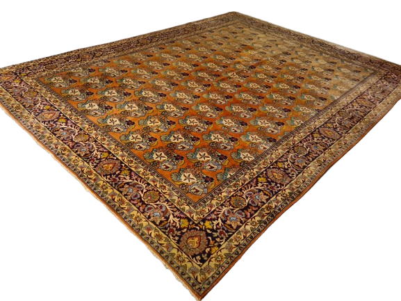 Perserteppich Orientteppich Handgeknüpfter Teppich Bidjar Meisterwerk 345x255cm