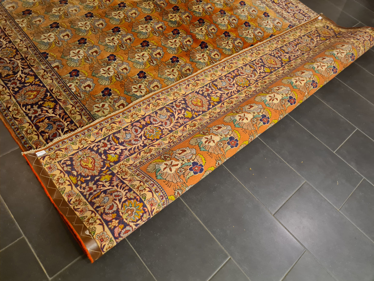 Perserteppich Orientteppich Handgeknüpfter Teppich Bidjar Meisterwerk 345x255cm