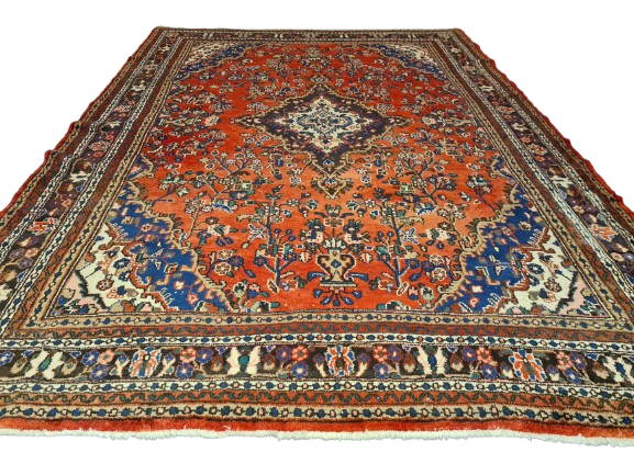 Perserteppich Orientteppich Handgeknüpfter Teppich Sarough Hamedan 370x260cm