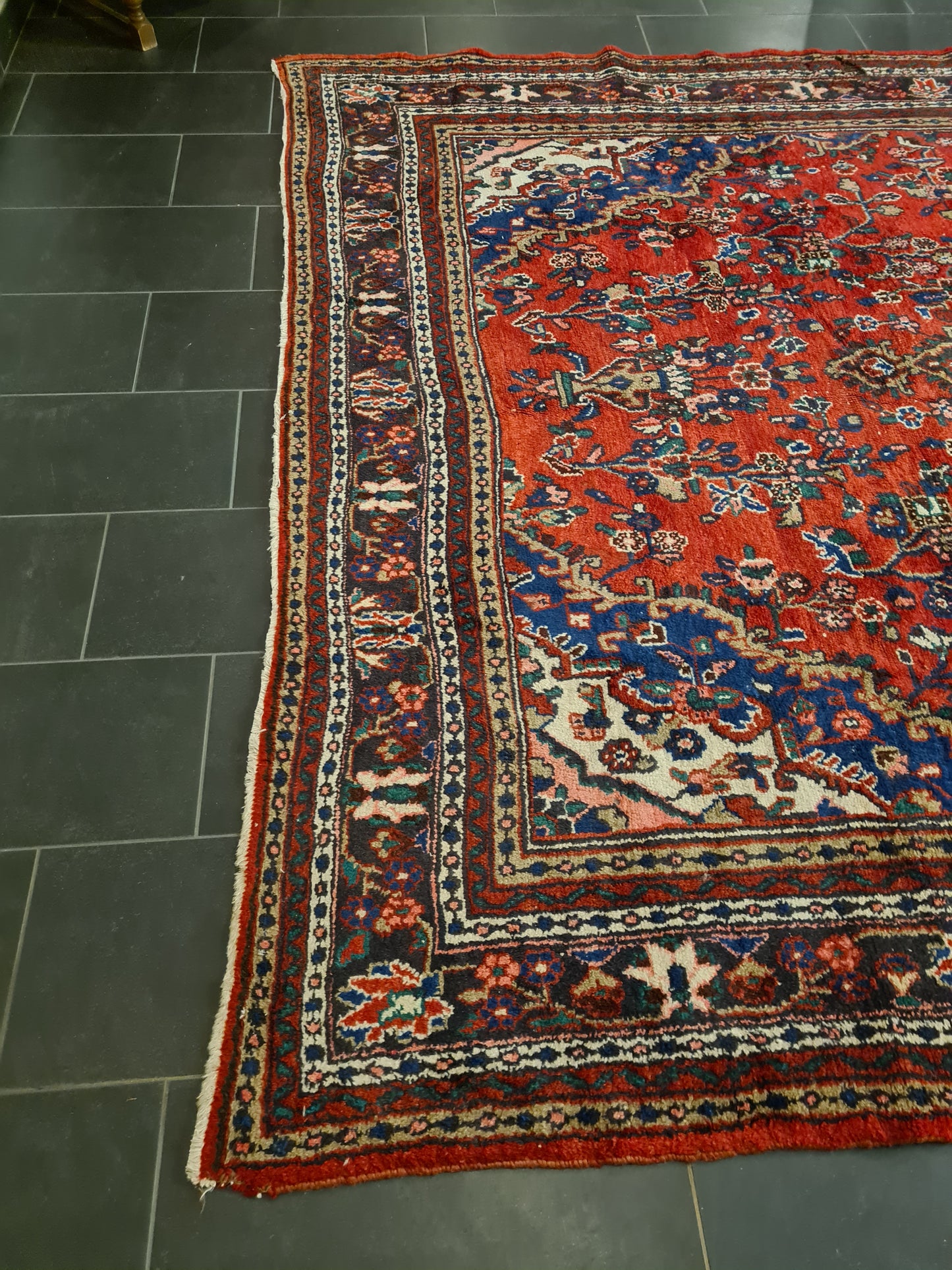 Perserteppich Orientteppich Handgeknüpfter Teppich Sarough Hamedan 370x260cm