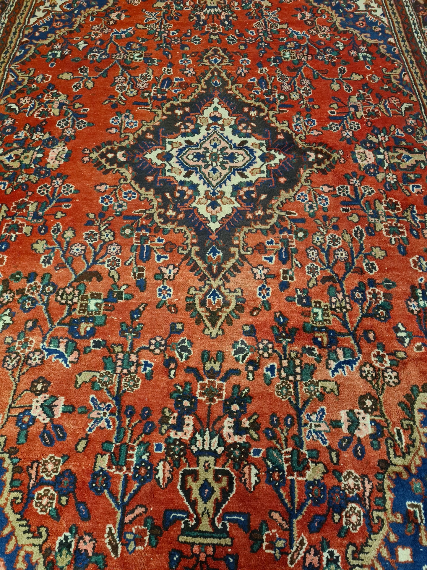 Perserteppich Orientteppich Handgeknüpfter Teppich Sarough Hamedan 370x260cm