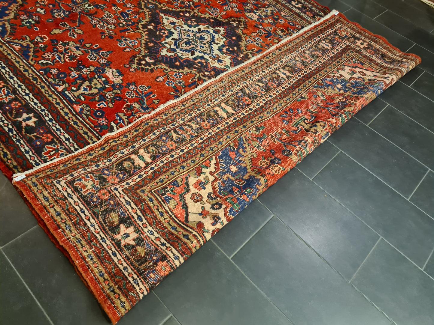 Perserteppich Orientteppich Handgeknüpfter Teppich Sarough Hamedan 370x260cm