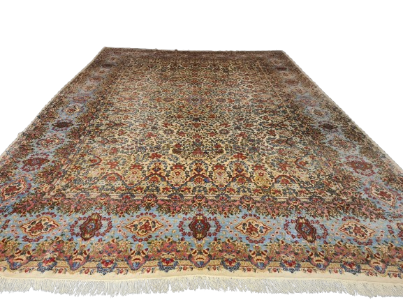 Perserteppich Orientteppich Handgeknüpfter Palast Tepich Kirman 445x31 – Gallery Jarrodi