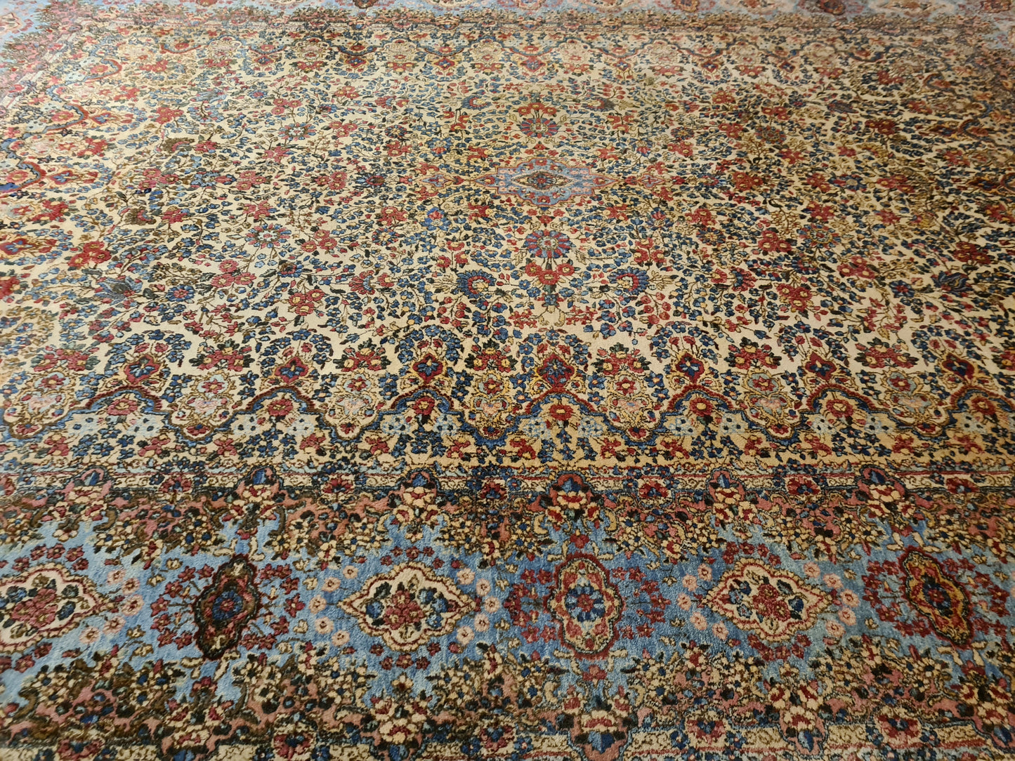 Perserteppich Orientteppich Handgeknüpfter Palast Tepich Kirman 445x315cm