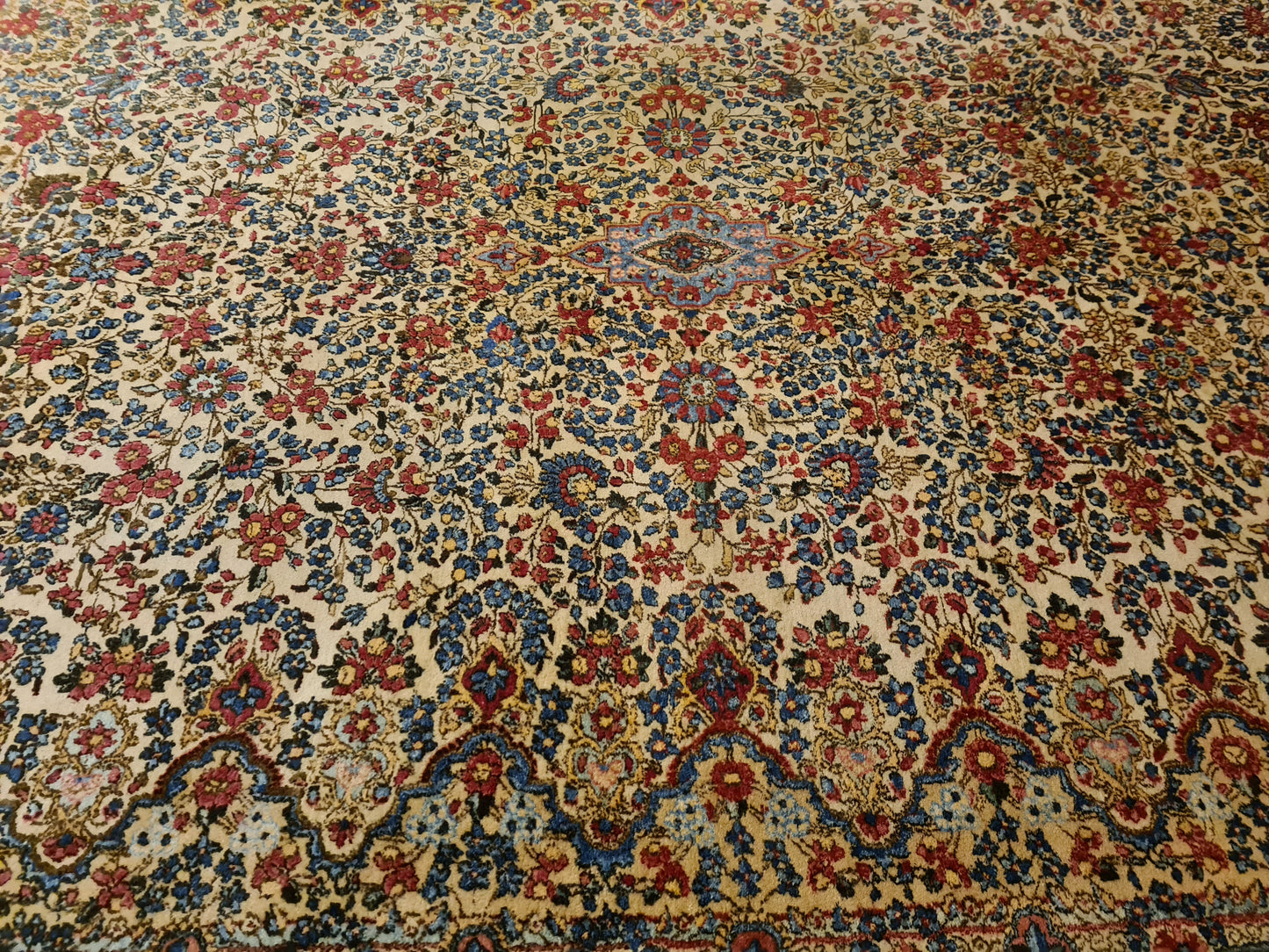 Perserteppich Orientteppich Handgeknüpfter Palast Tepich Kirman 445x315cm