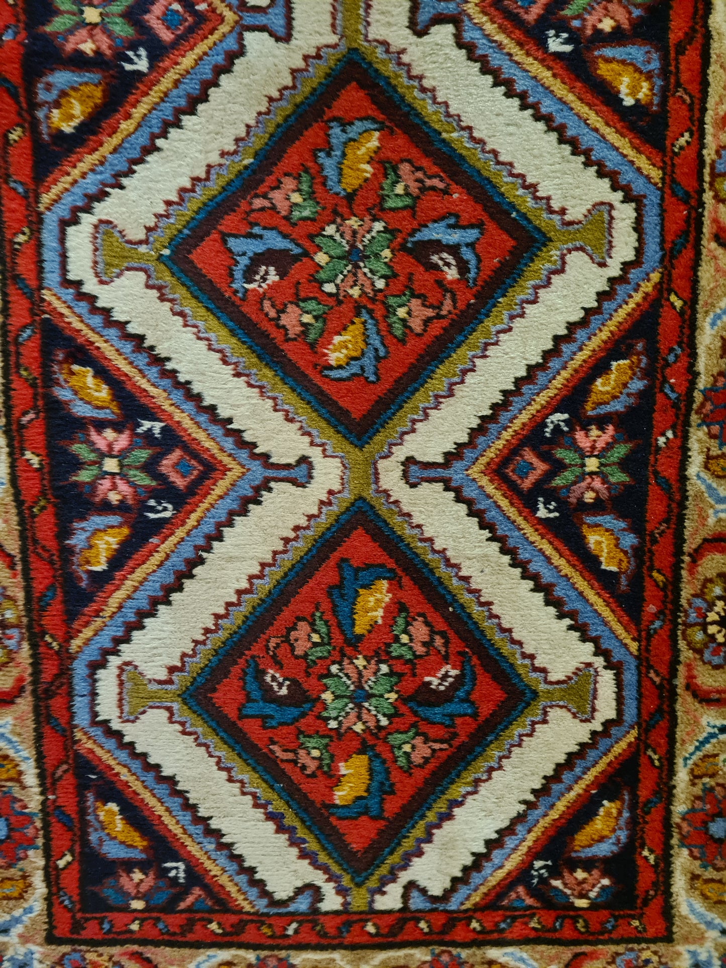 Perserteppich Orientteppich Läufer Handgeknüpfter Sarough Hamedan 285x81cm