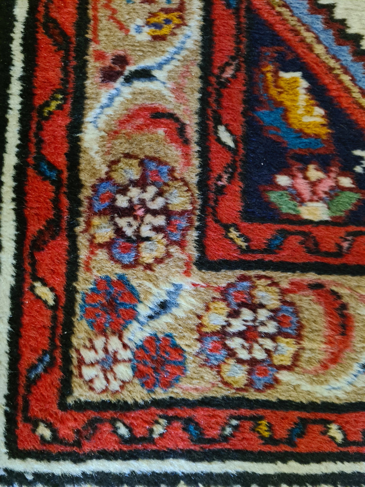 Perserteppich Orientteppich Läufer Handgeknüpfter Sarough Hamedan 285x81cm