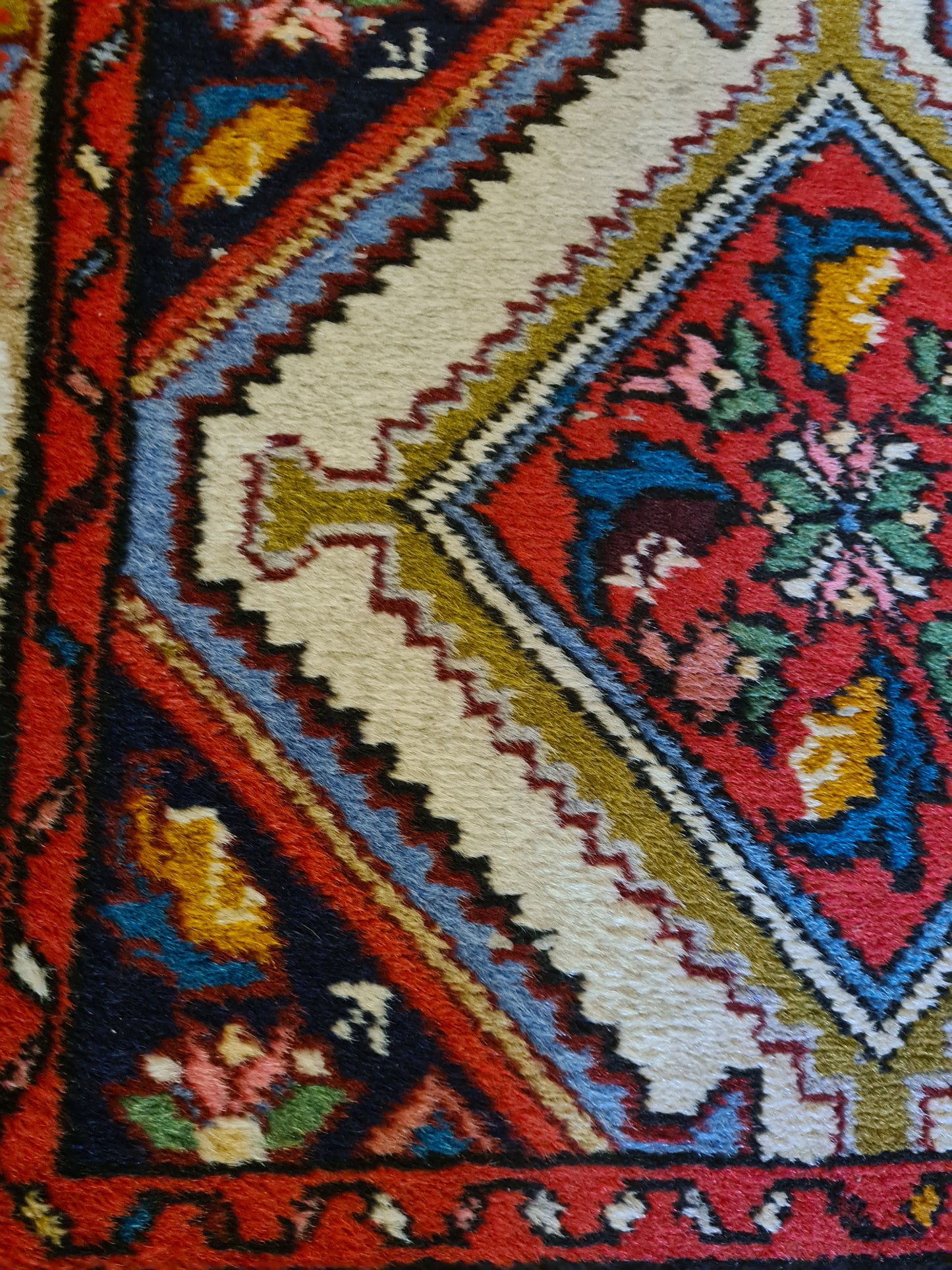 Perserteppich Orientteppich Läufer Handgeknüpfter Sarough Hamedan 285x81cm