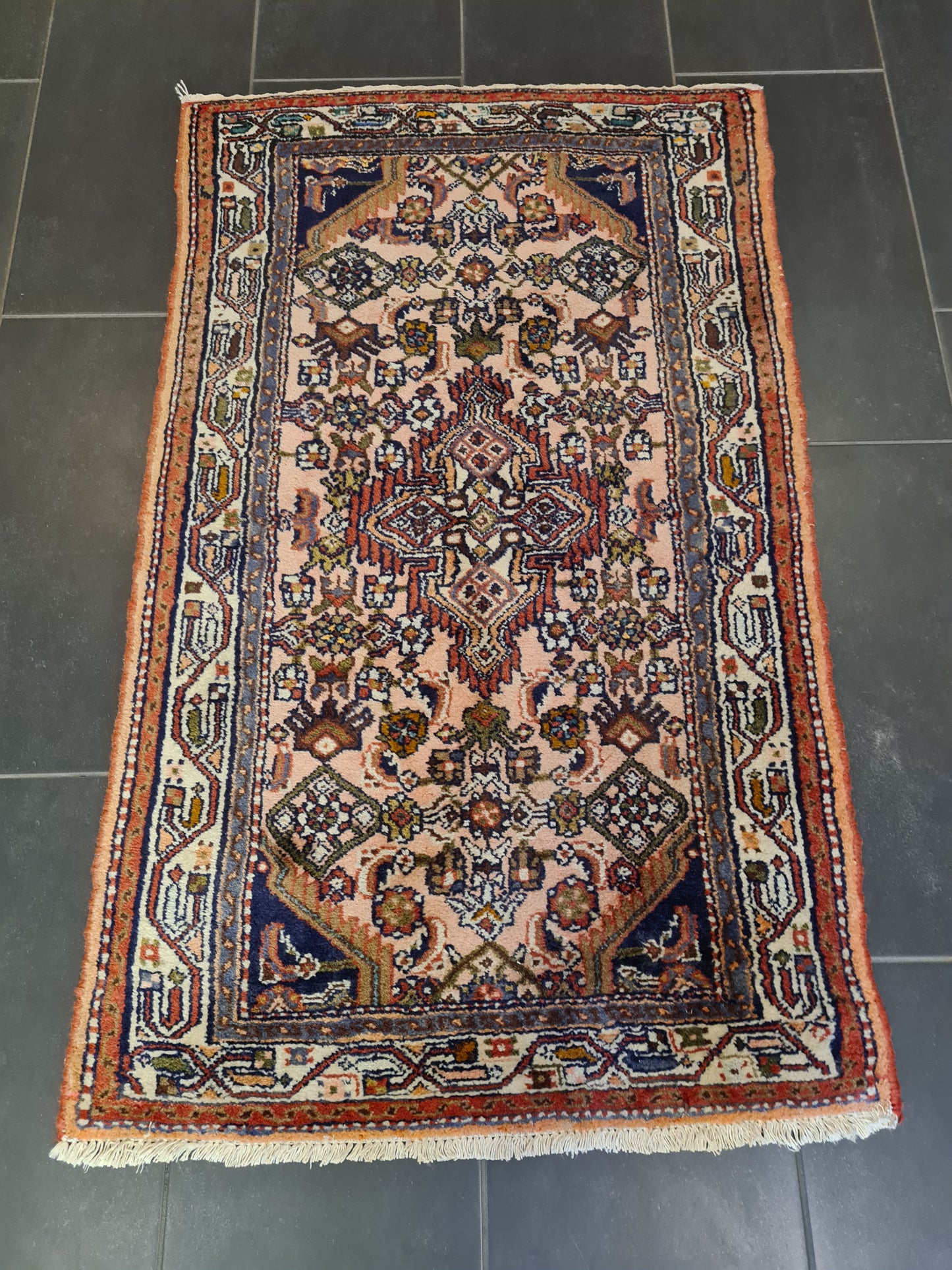 Perserteppich Orientteppich Handgeknüpfter Teppich Malaya antik 135x80cm