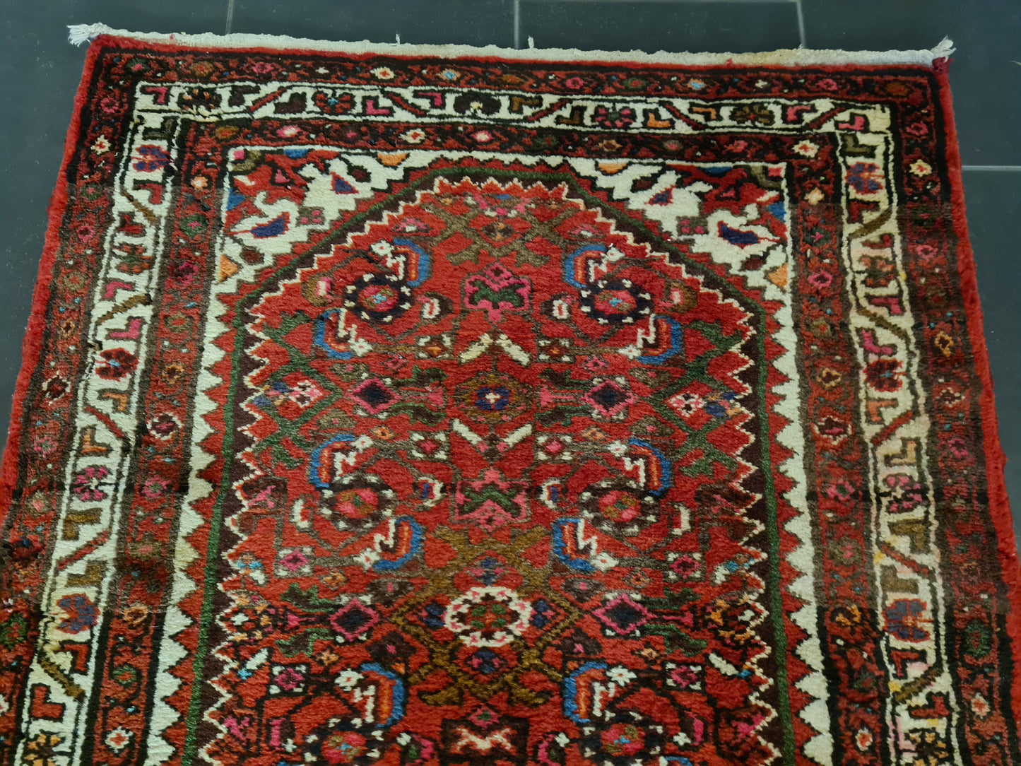 Perserteppich Orientteppich Handgeknüpfter Teppich Malaya Läufer 367x89cm