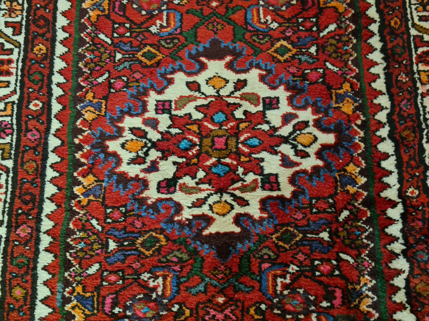 Perserteppich Orientteppich Handgeknüpfter Teppich Malaya Läufer 367x89cm