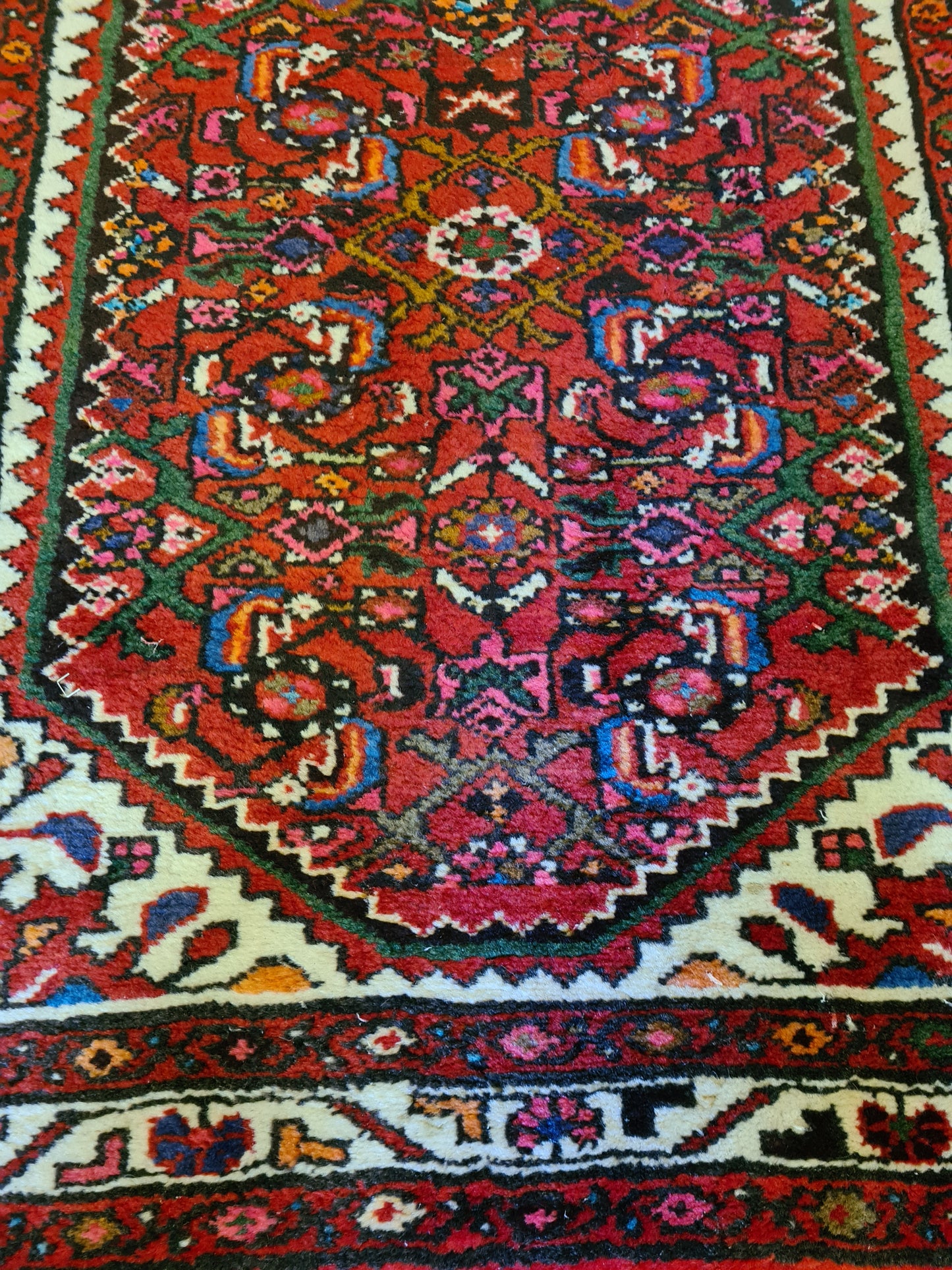 Perserteppich Orientteppich Handgeknüpfter Teppich Malaya Läufer 367x89cm