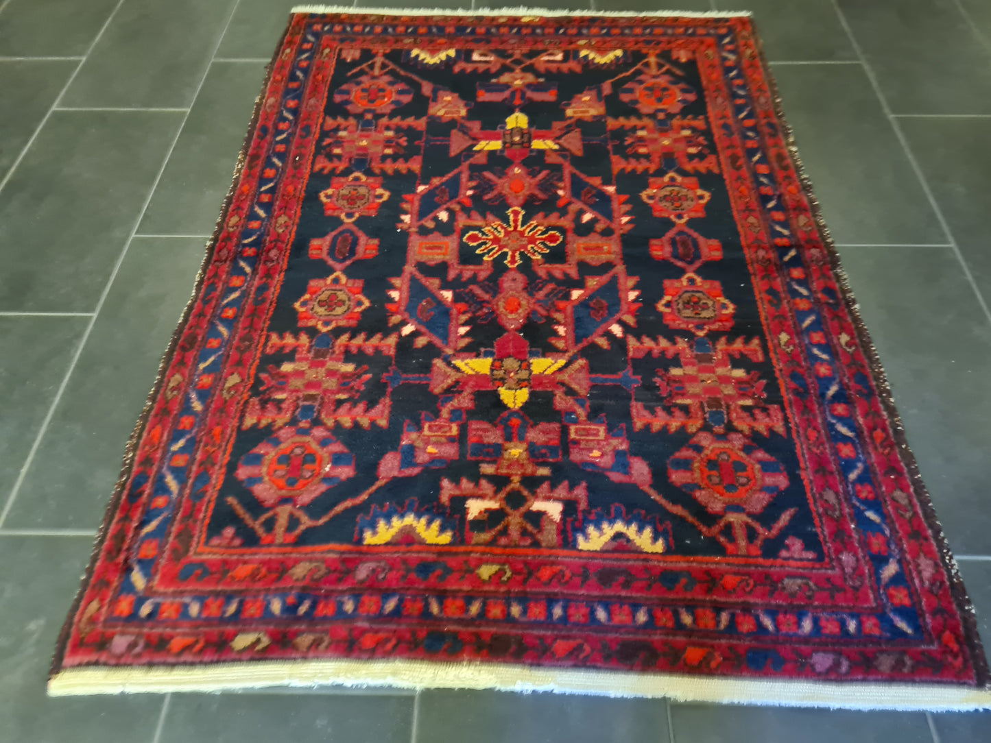 Perserteppich Orientteppich Handgeknüpfter Teppich Malaya antik 160x114cm