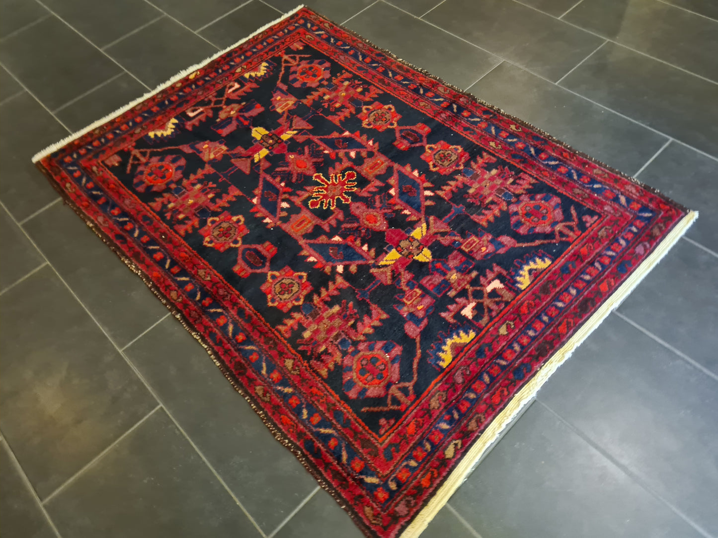 Perserteppich Orientteppich Handgeknüpfter Teppich Malaya antik 160x114cm