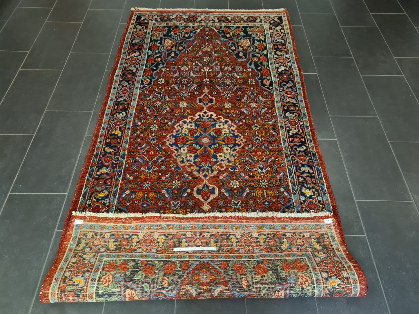 Perserteppich Orientteppich Handgeknüpfter Bidjar antik 279x136cm