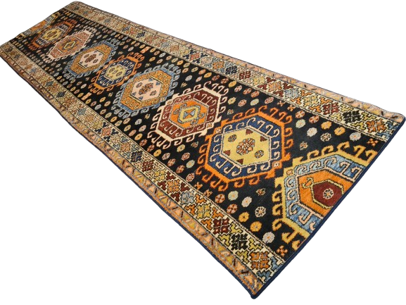 Perserteppich Orientteppich Handgeknüpfter Teppich Kazak Sammlerstück 360x107cm