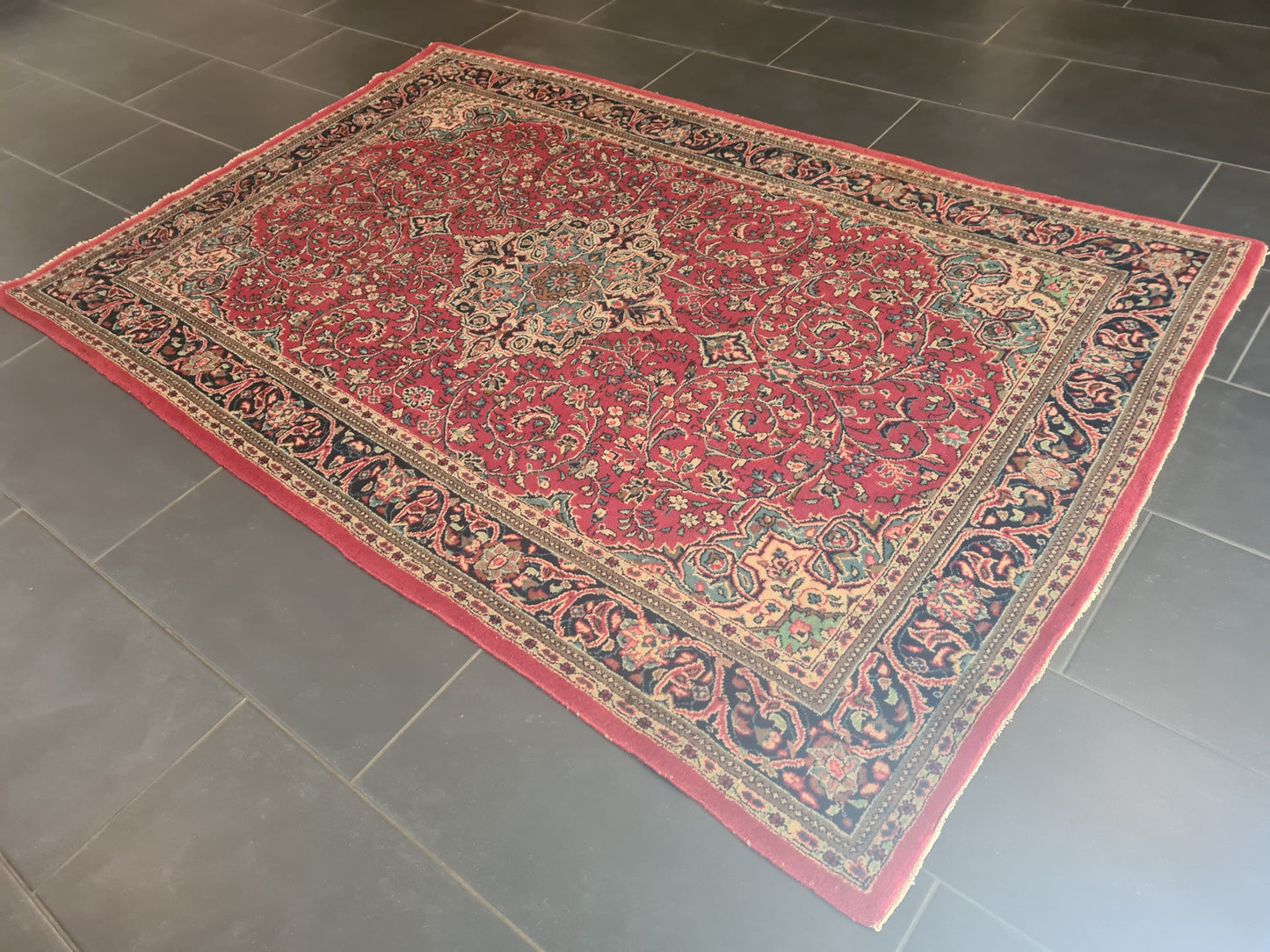 Perserteppich Orientteppich Handgeknüpfter Teppich Sarough fein 203x134cm