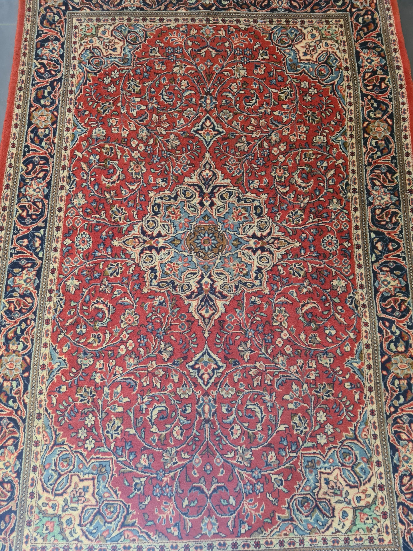 Perserteppich Orientteppich Handgeknüpfter Teppich Sarough fein 203x134cm