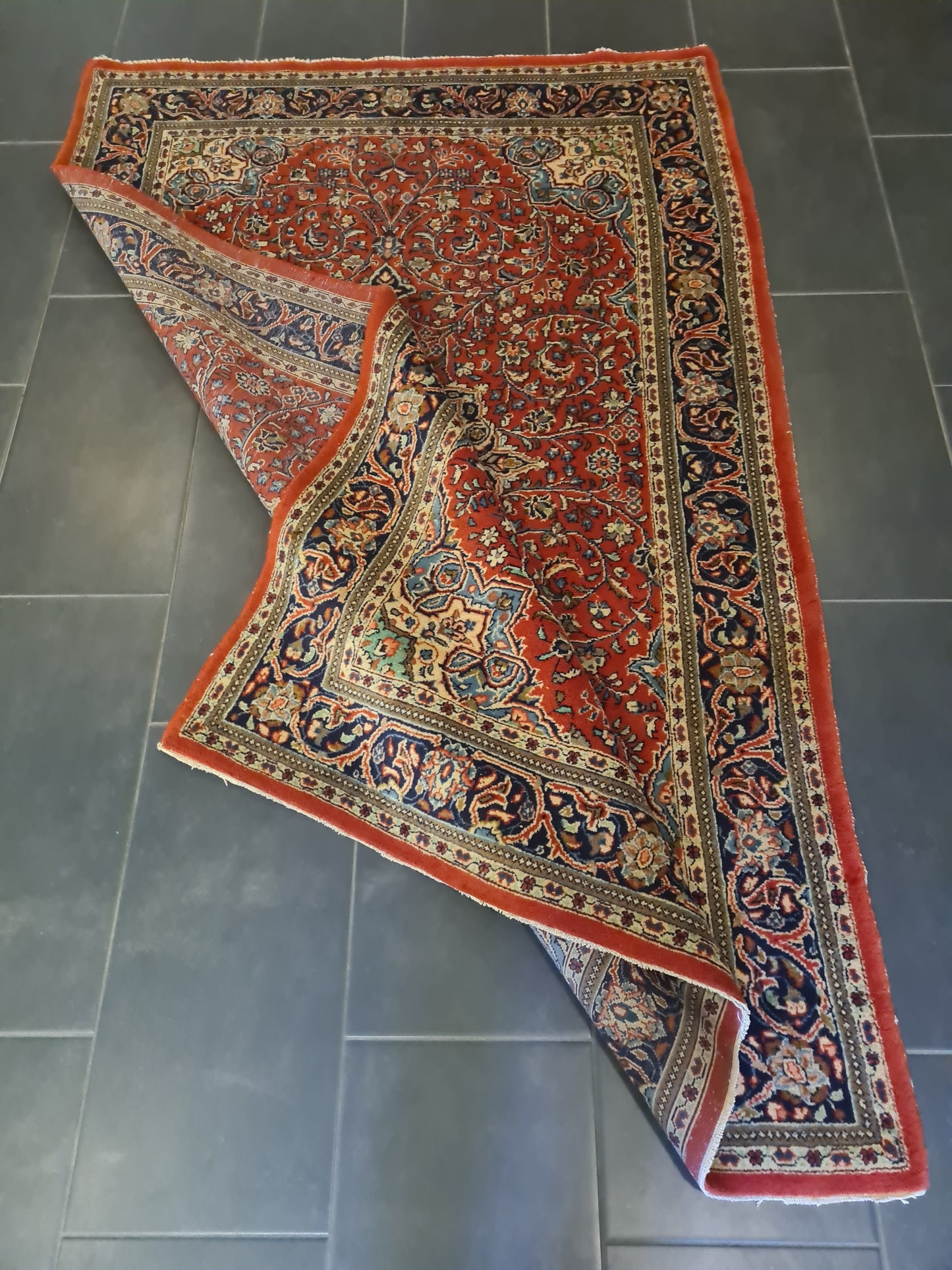 Perserteppich Orientteppich Handgeknüpfter Teppich Sarough fein 203x134cm