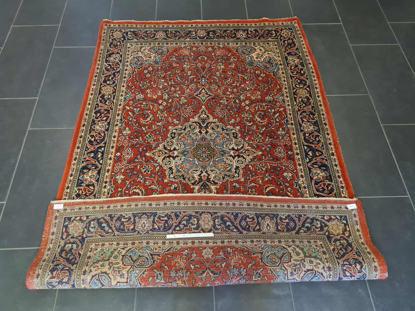 Perserteppich Orientteppich Handgeknüpfter Teppich Sarough fein 203x134cm