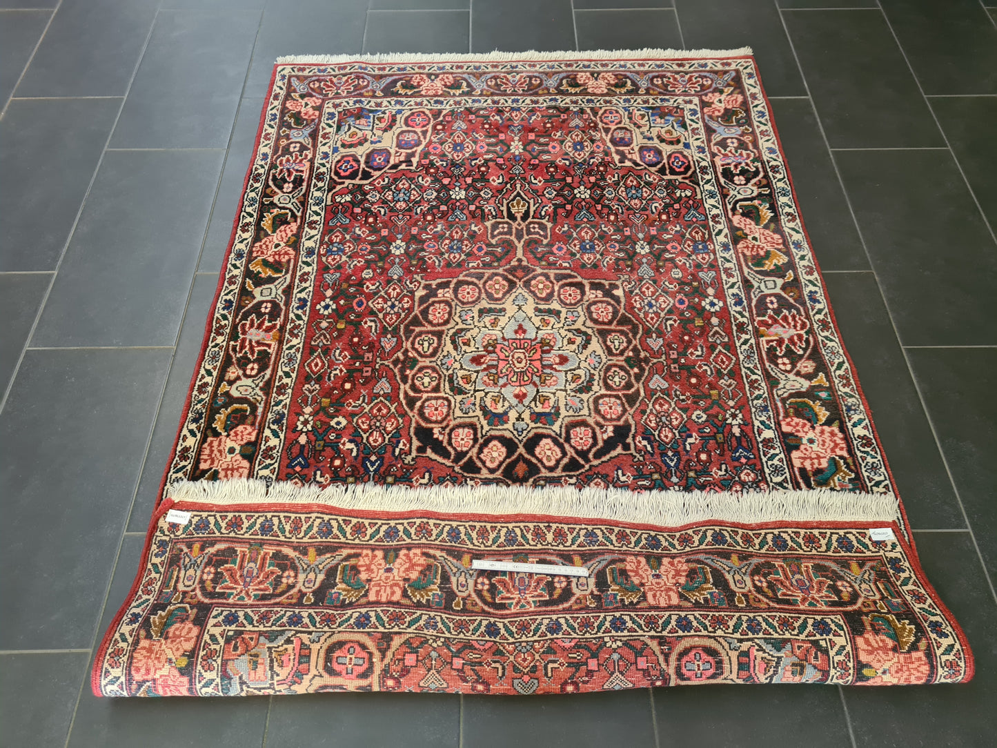 Perserteppich Orientteppich Handgeknüpfter Teppich Bidjar antik 200x136cm