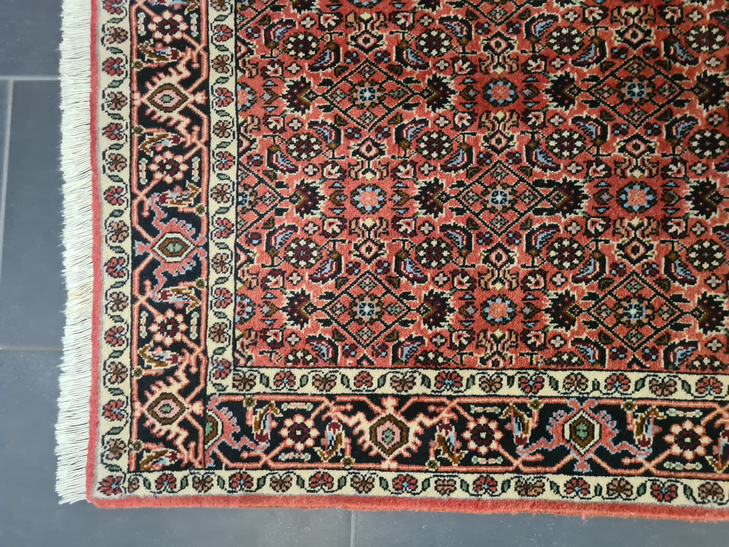 Perserteppich Orientteppich Handgeknüpfter Teppich Bidjar Feiner Läufer 237x87cm