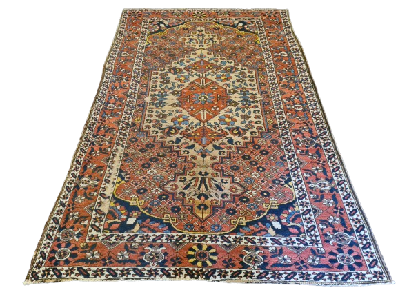 Perserteppich Orientteppich Handgeknüpfter Bachtiar Antik 201x127cm