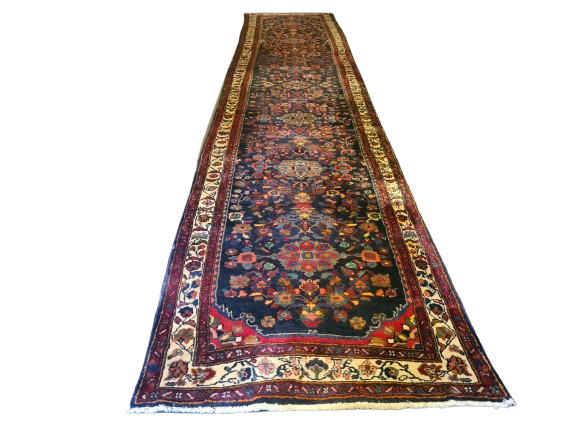 Perserteppich Orientteppich Handgeknüpfter Teppich Sarough Läufer 493x102cm