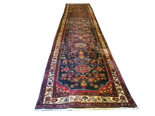 Perserteppich Orientteppich Handgeknüpfter Teppich Sarough Läufer 493x102cm