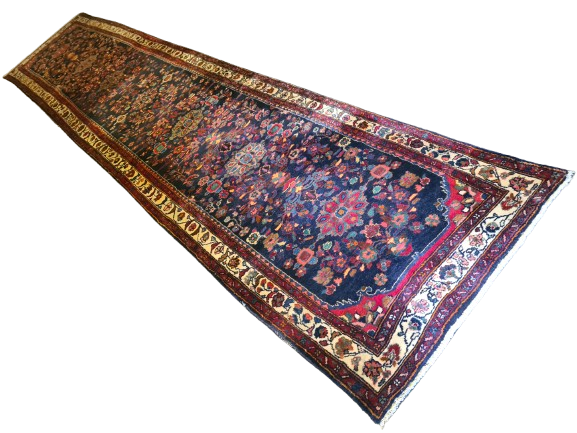 Perserteppich Orientteppich Handgeknüpfter Teppich Sarough Läufer 493x102cm