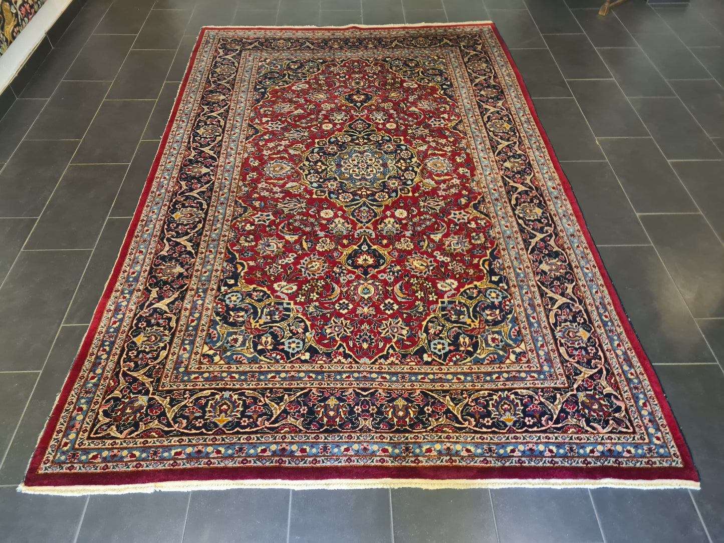 Perserteppich Orientteppich Handgeknüpfter Teppich Meshad fein 314x207cm