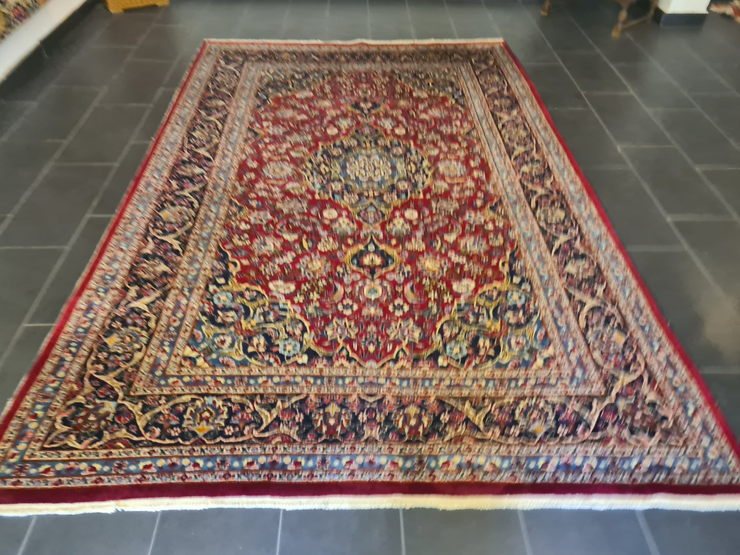 Perserteppich Orientteppich Handgeknüpfter Teppich Meshad fein 314x207cm