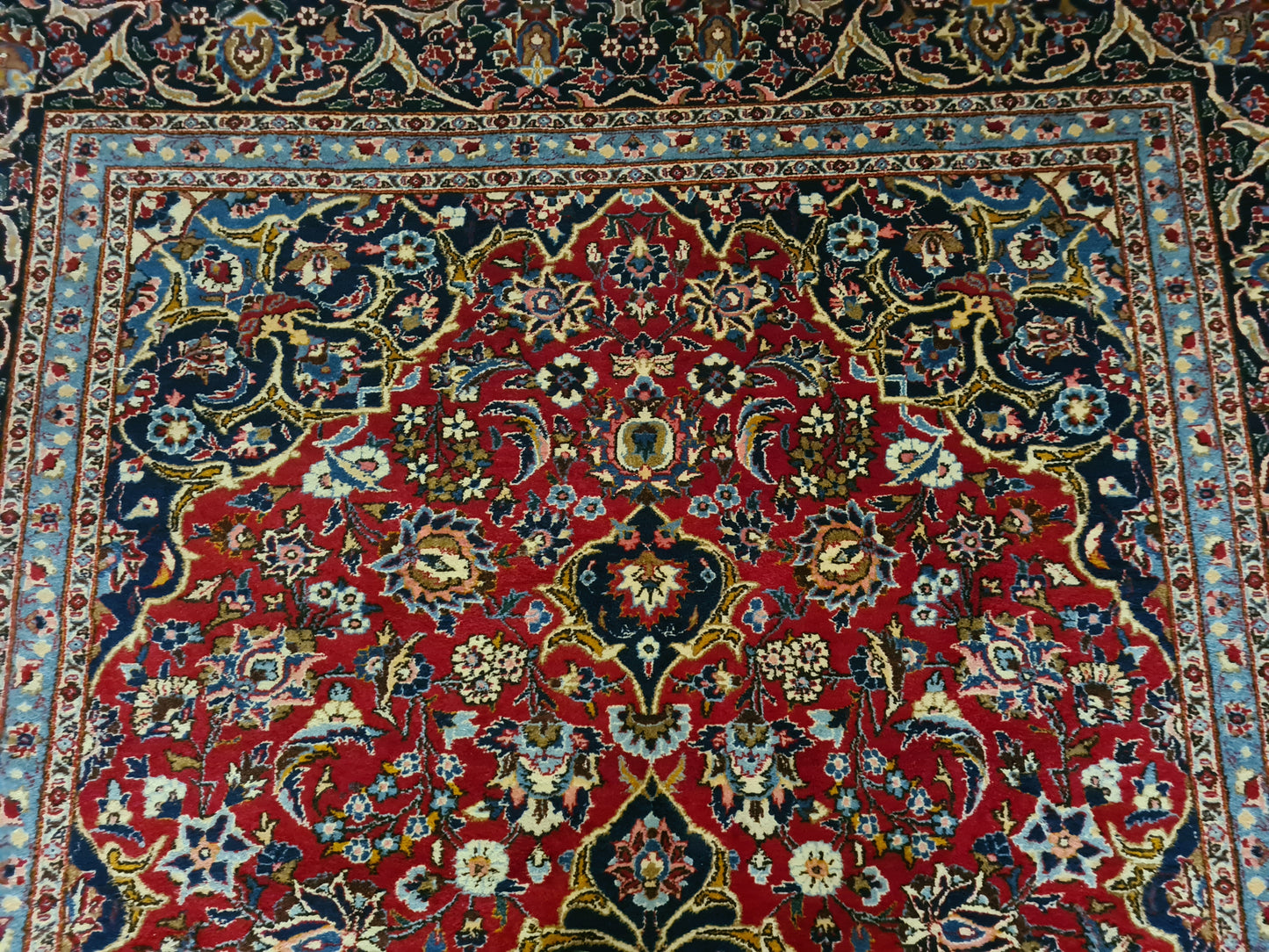 Perserteppich Orientteppich Handgeknüpfter Teppich Meshad fein 314x207cm