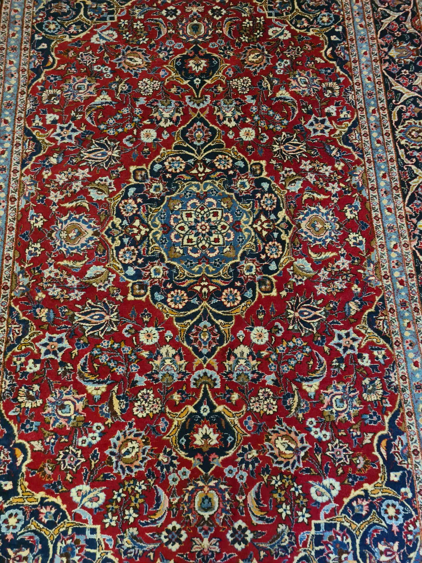 Perserteppich Orientteppich Handgeknüpfter Teppich Meshad fein 314x207cm