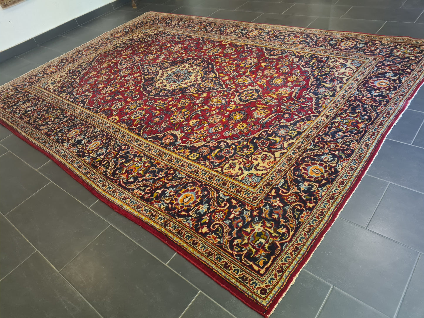 Perserteppich Orientteppich Handgeknüpfter Teppich Keshan fein 327x237cm