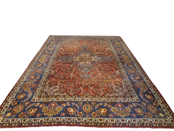 Perserteppich Orientteppich Handgeknüpfter Teppich Isfahan Najafabad 370x263cm